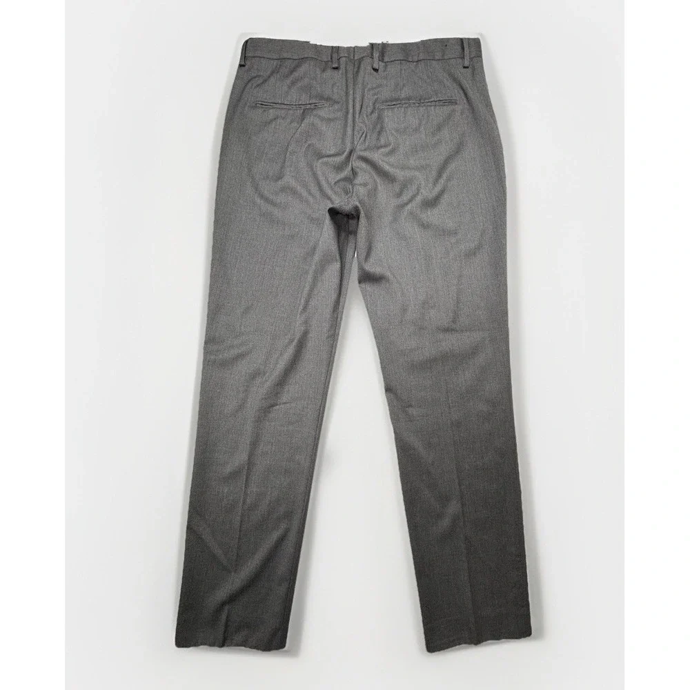 J.Lindeberg‎ Hugo Legend 100% Wool Dress Pants Mens 34x31 Charcoal Straight EUC